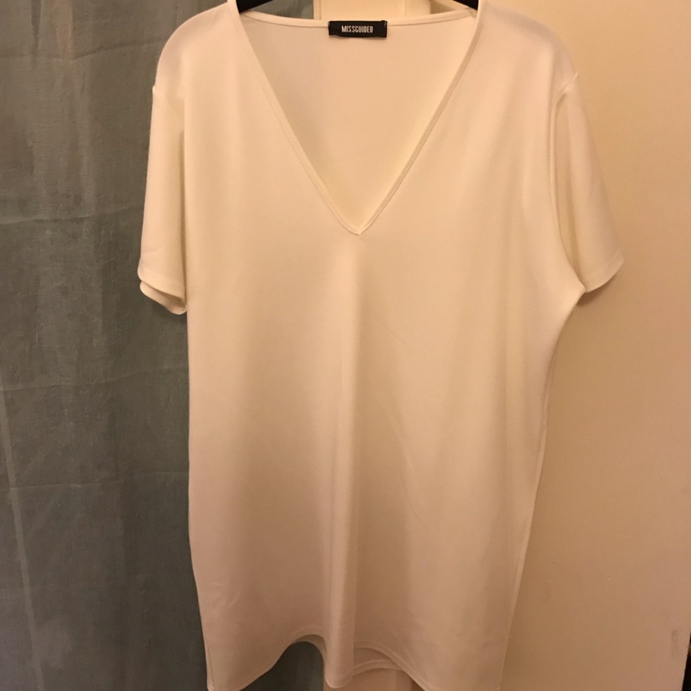 White Missguided dress. NEVER WORN